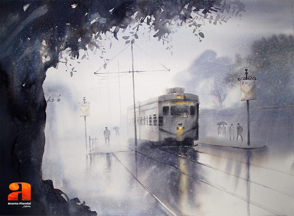 watercolor-landscape-painting-by-ananta-mandal-indian-painter-