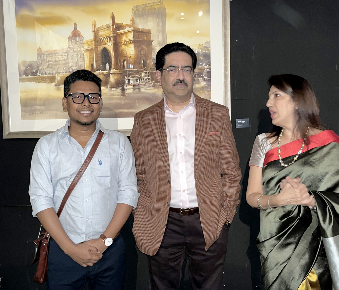 Ananta Mandal with Mr. Kumar Mangalam Birla and Dr. Tarana Khubchandani at opening day of “The Art of India” Mumbai, this epic exhibition where my artwork exhibiting along with 100 Indian masters!! At the Art of India powered by Ashar Group Experience the magic of art at the Snowball Studios, Worli, Mumbai from 19th to 25th March 2023.