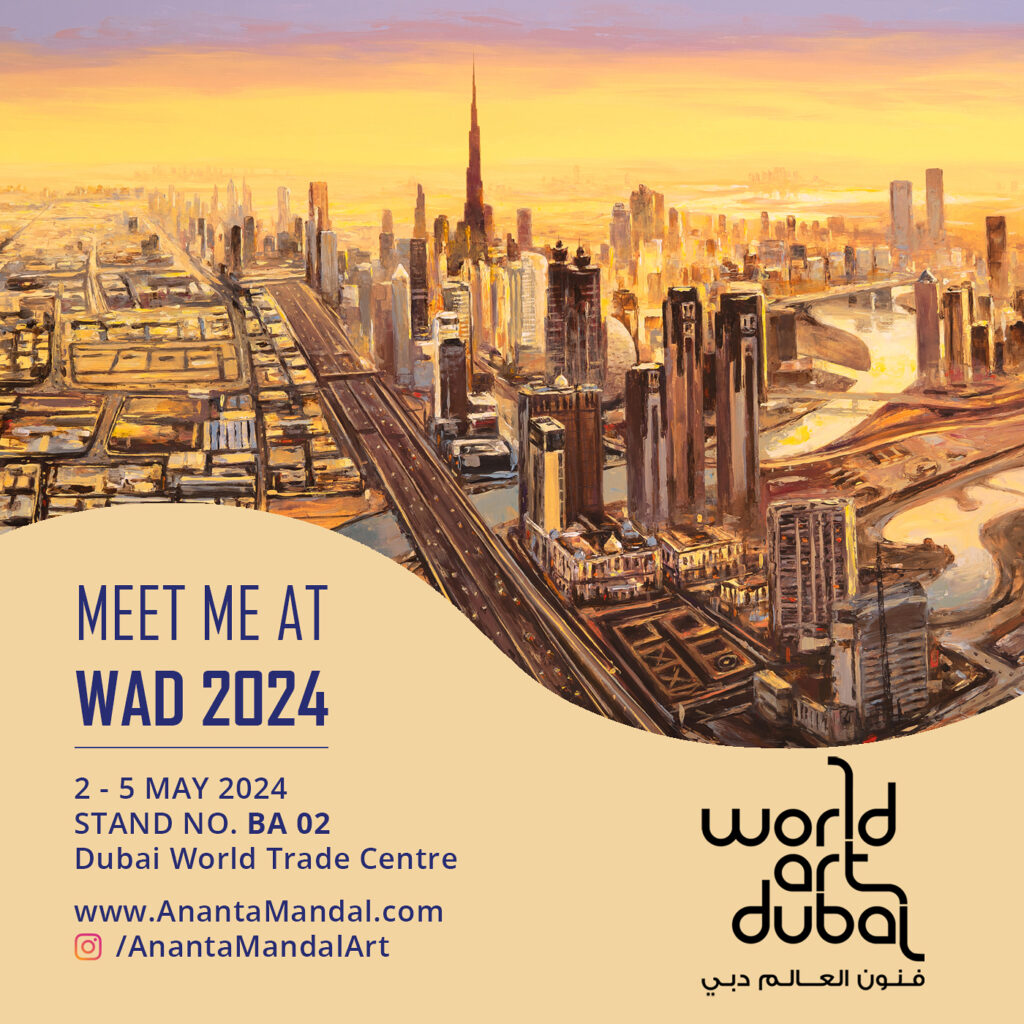 ananta-mandal-world-art-dubai-24-painting-exhibition-Dubai-Skyline