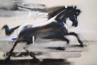Chasing-Horse-painting-by-ananta-mandal