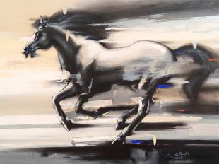 Horse-in-Motion-IX-painting-by-ananta-mandal