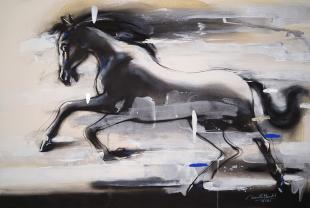 Horse-in-Motion-viii-paintings-by-indian-artist-ananta-mandal