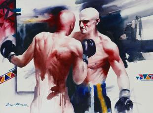 boxing-painting-by-ananta-mandal