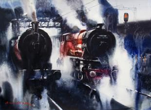 railway-landscape-painting-by-ananta-mandal